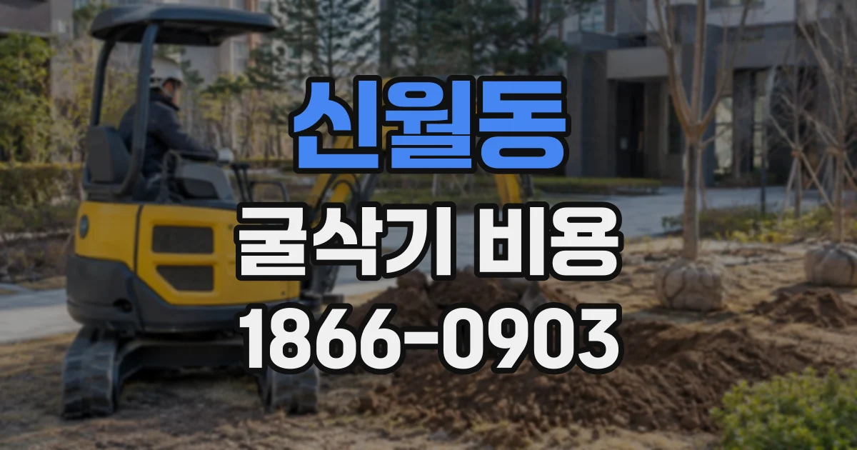 신월동 굴삭기비용