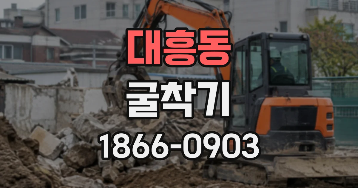 대흥동 굴착기
