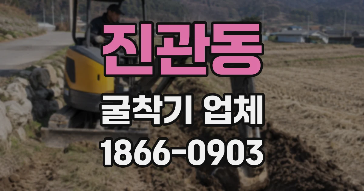 진관동 굴착기 업체