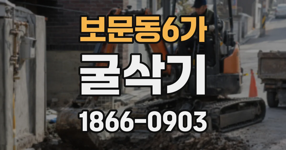 보문동6가 굴삭기