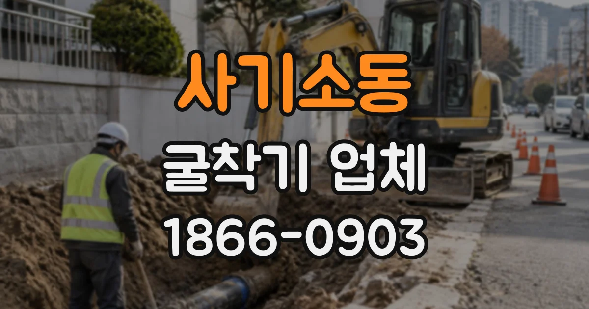 사기소동 굴착기업체