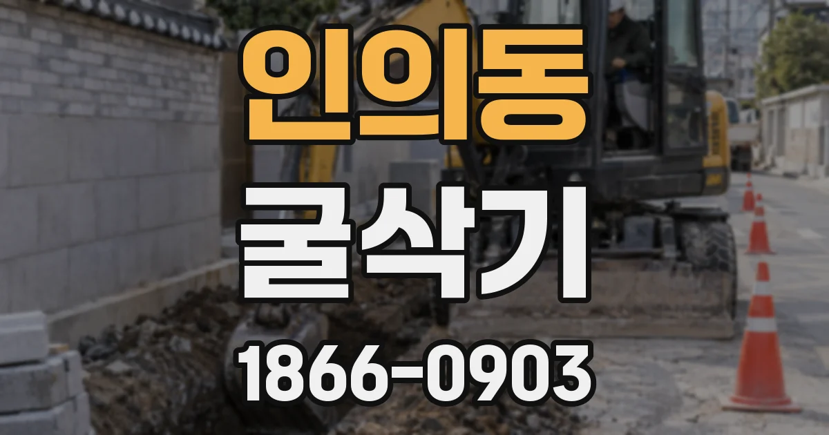 인의동 굴삭기