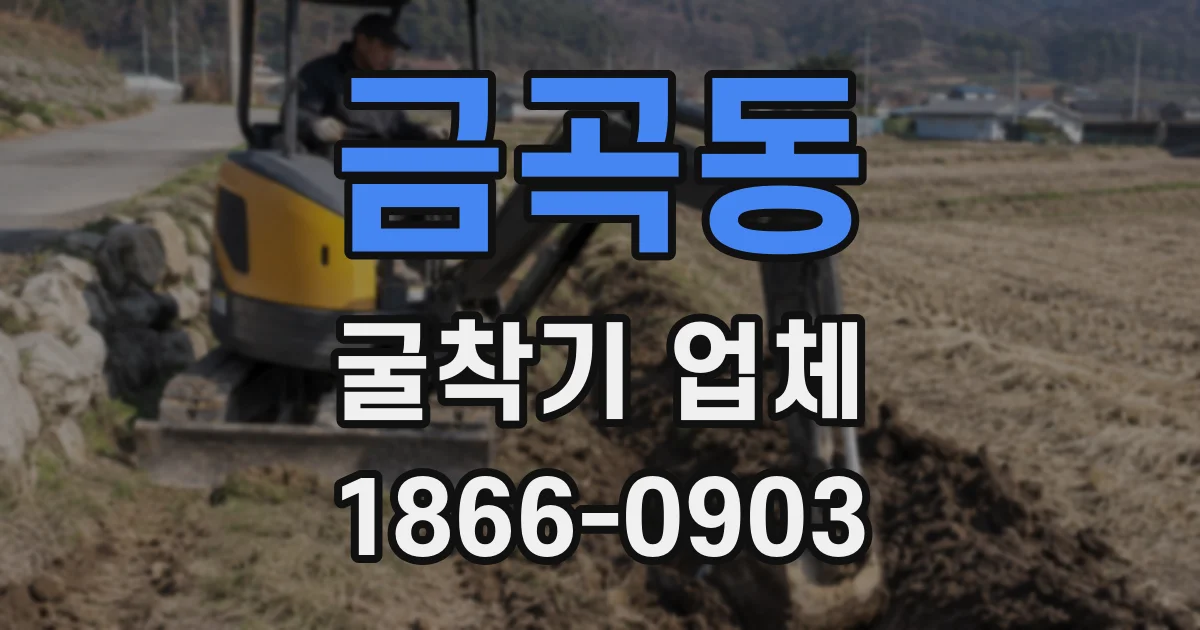 금곡동 굴착기 업체