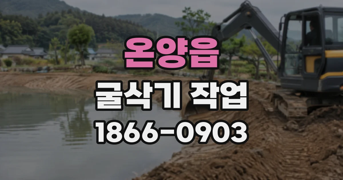 온양읍 굴삭기작업