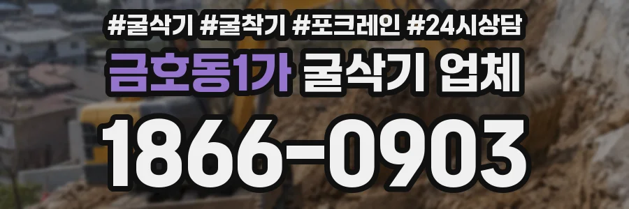 금호동1가 굴삭기 업체