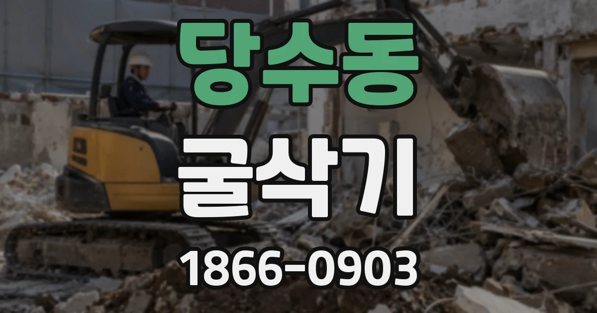 당수동 굴삭기