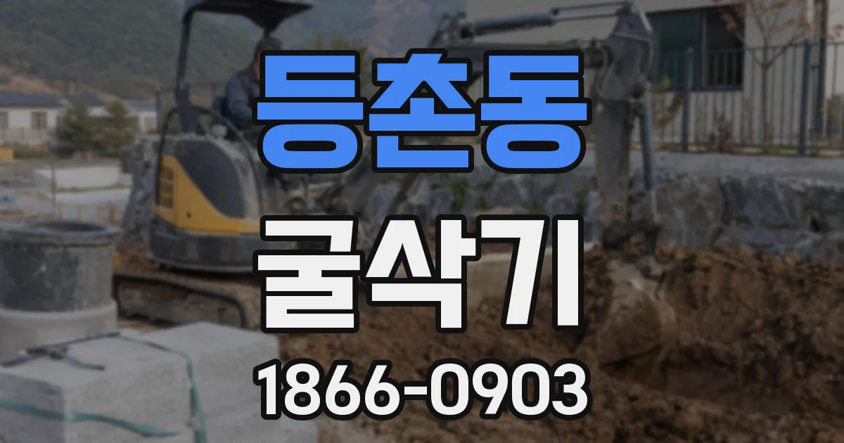 등촌동 굴삭기
