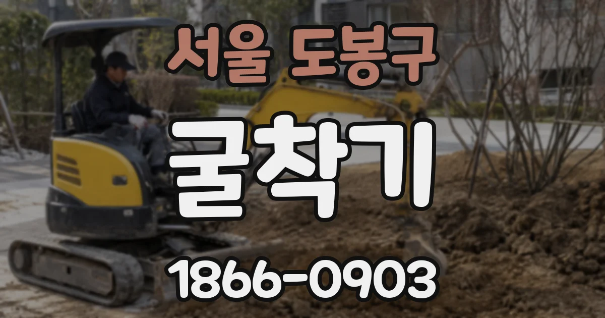 서울 도봉구 굴착기