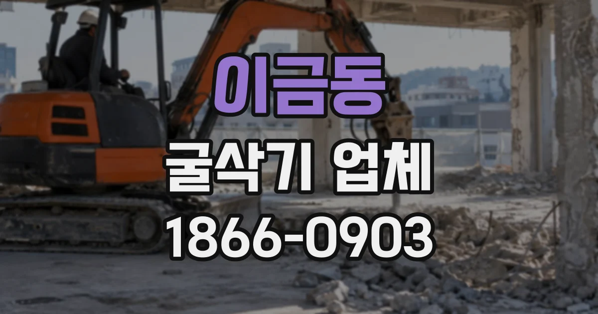 이금동 굴삭기업체