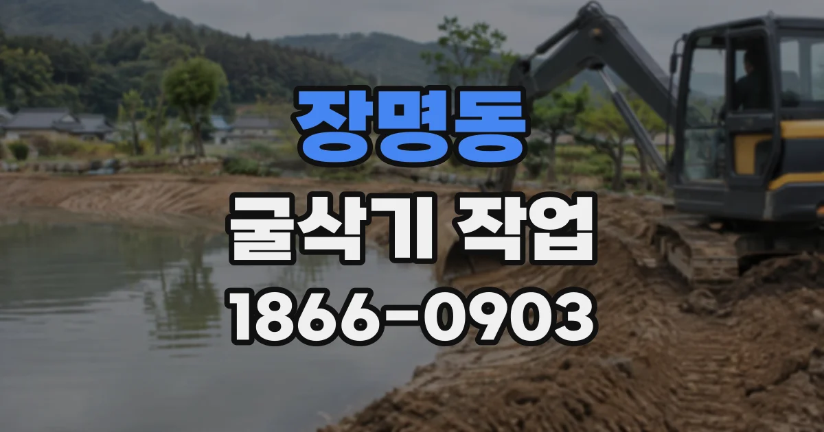 장명동 굴삭기작업