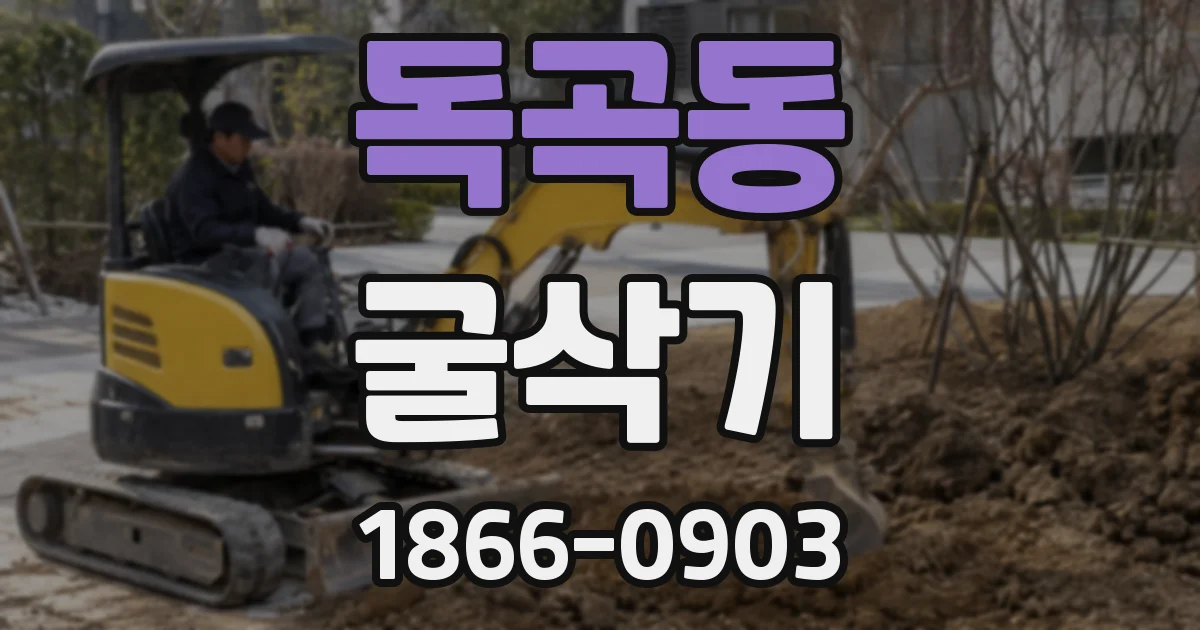 독곡동 굴삭기