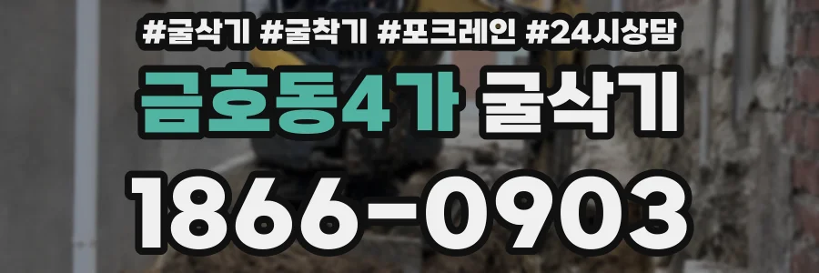 금호동4가 굴삭기