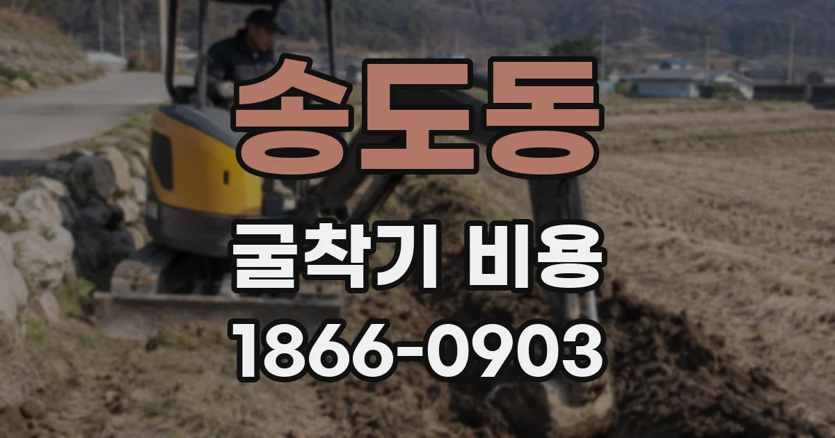 송도동 굴착기 비용