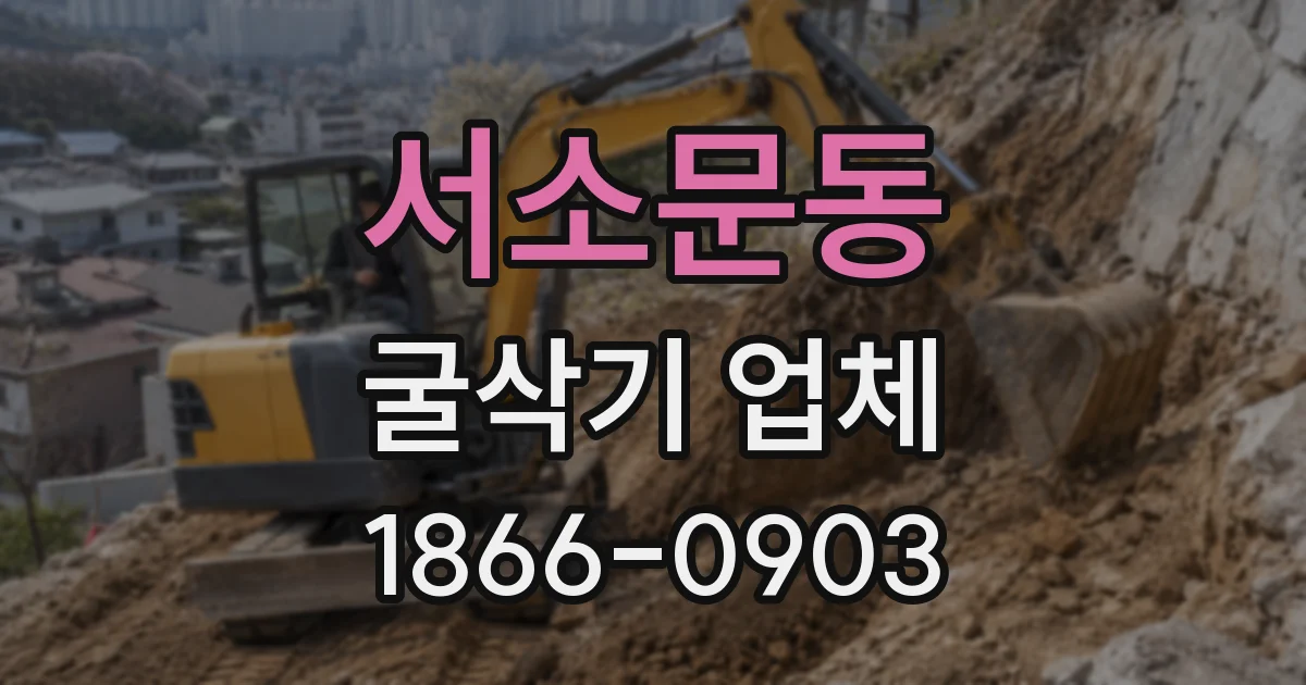 서소문동 굴삭기 업체