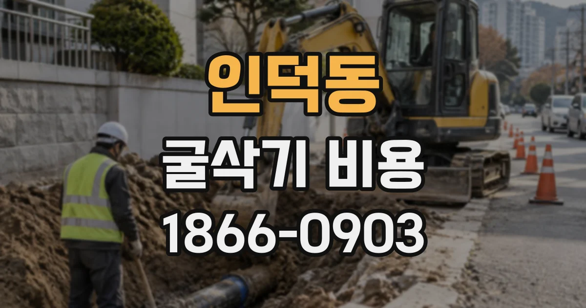 인덕동 굴삭기비용