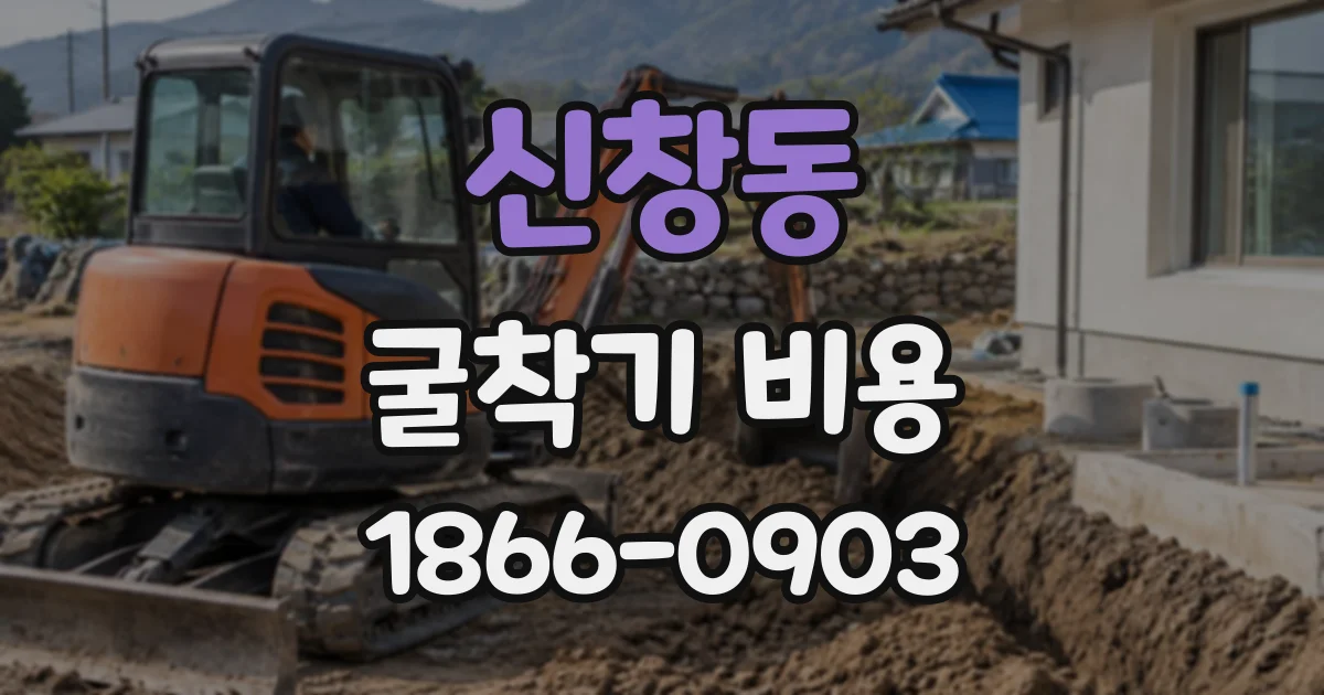 신창동 굴착기비용