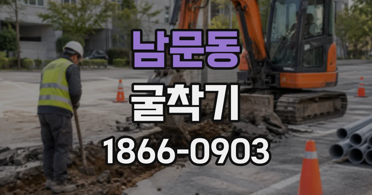 남문동 굴착기