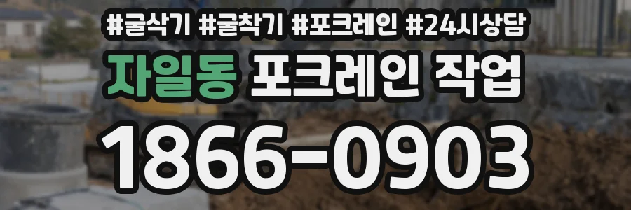 자일동 포크레인 작업