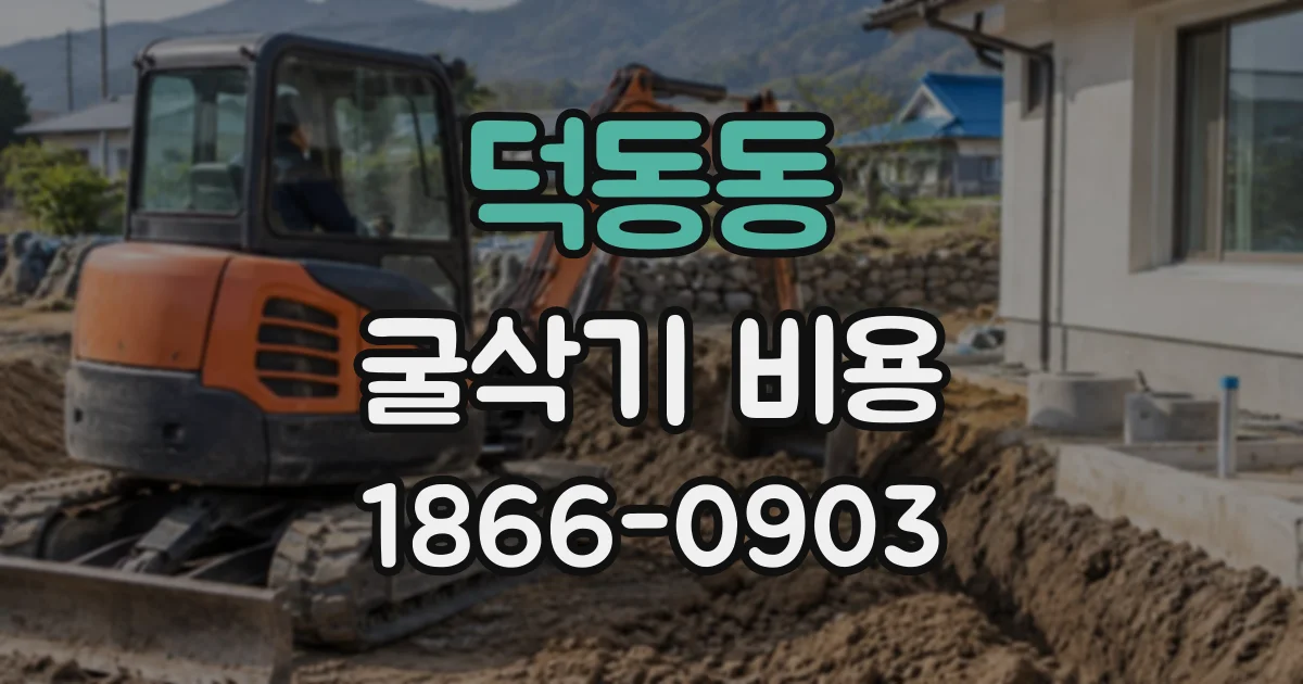 덕동동 굴삭기비용