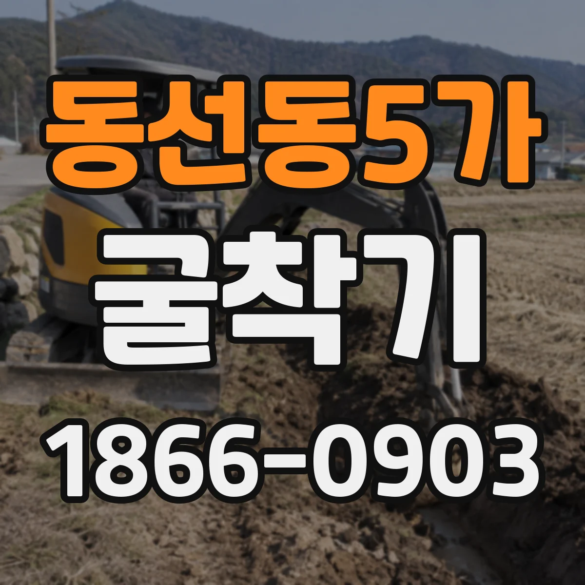 동선동5가 굴착기