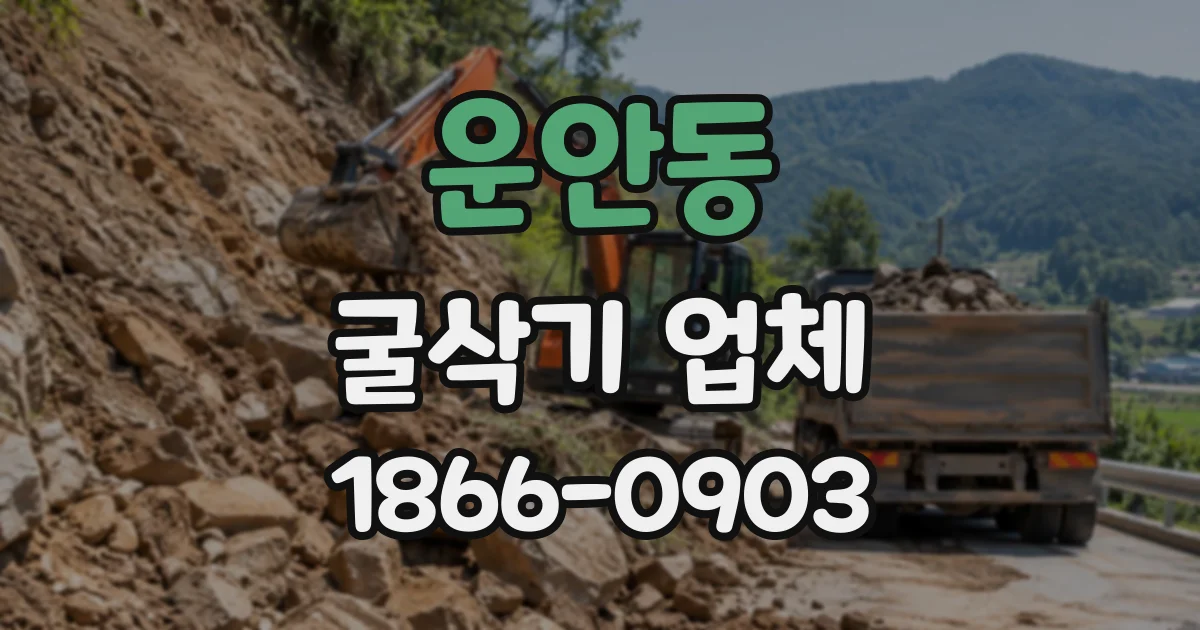 운안동 굴삭기업체