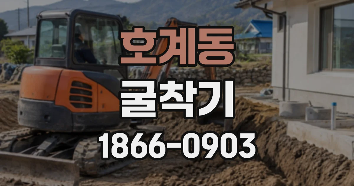 호계동 굴착기