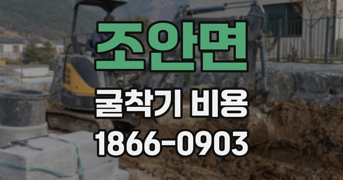 조안면 굴착기 비용