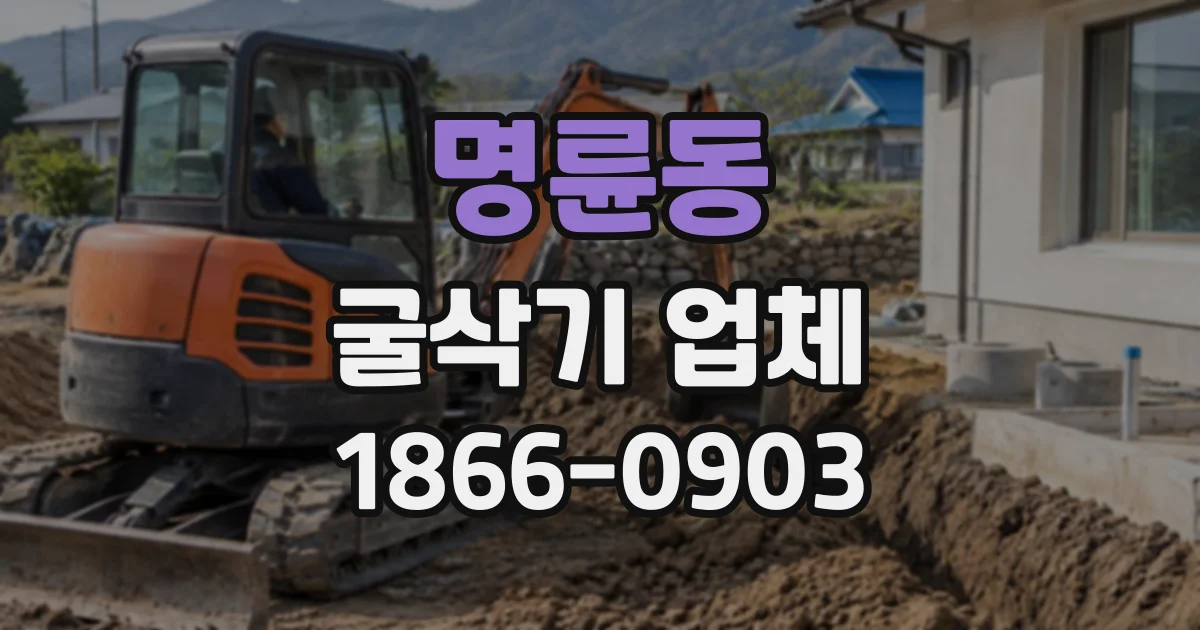 명륜동 굴삭기업체