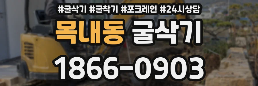 목내동 굴삭기
