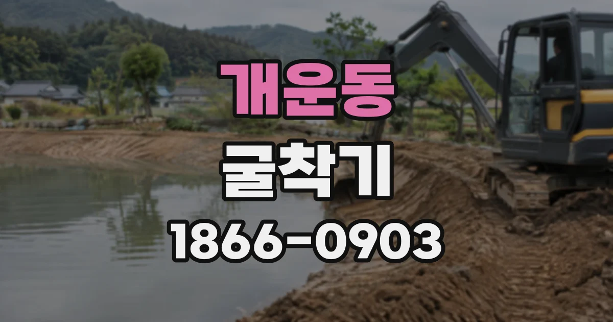 개운동 굴착기