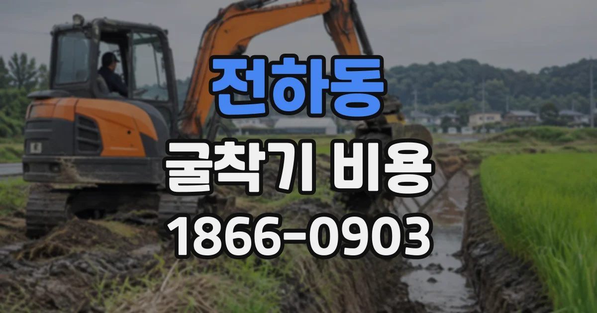 전하동 굴착기비용