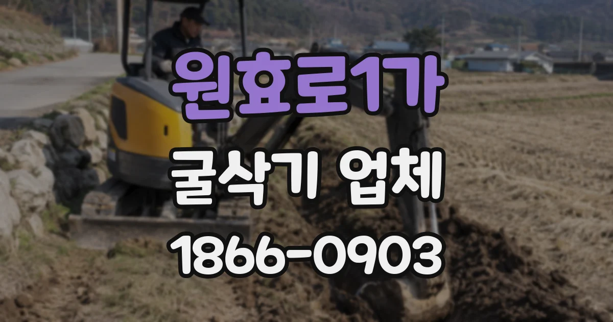 원효로1가 굴삭기 업체