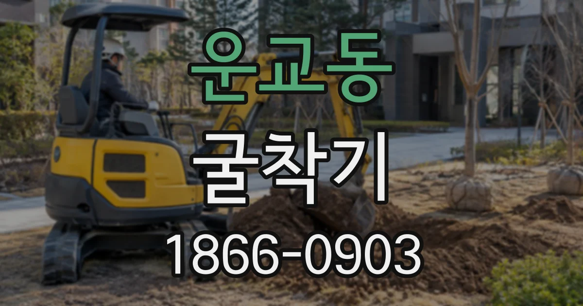 운교동 굴착기