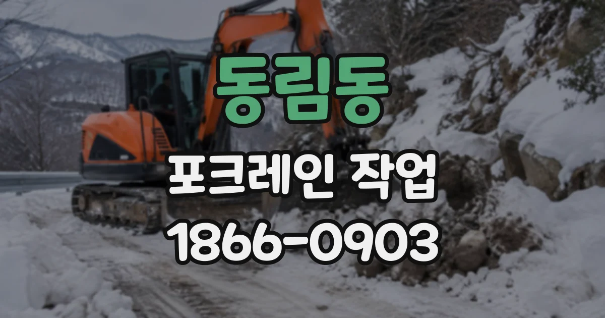 동림동 포크레인작업