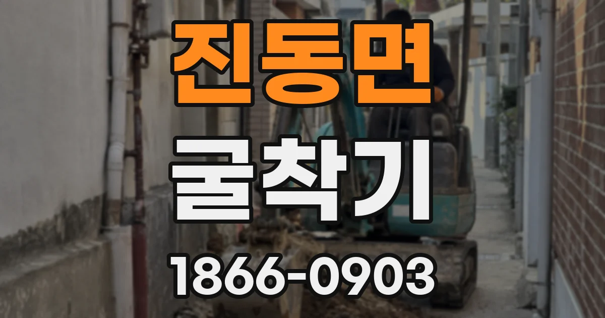 진동면 굴착기