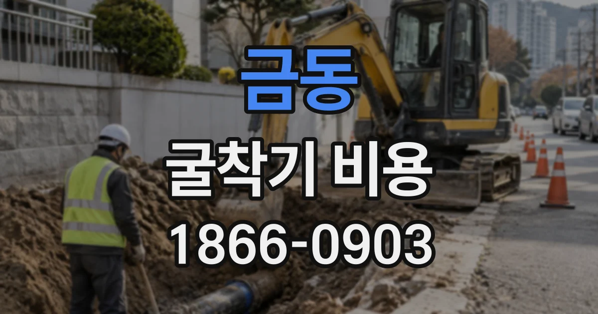 금동 굴착기비용
