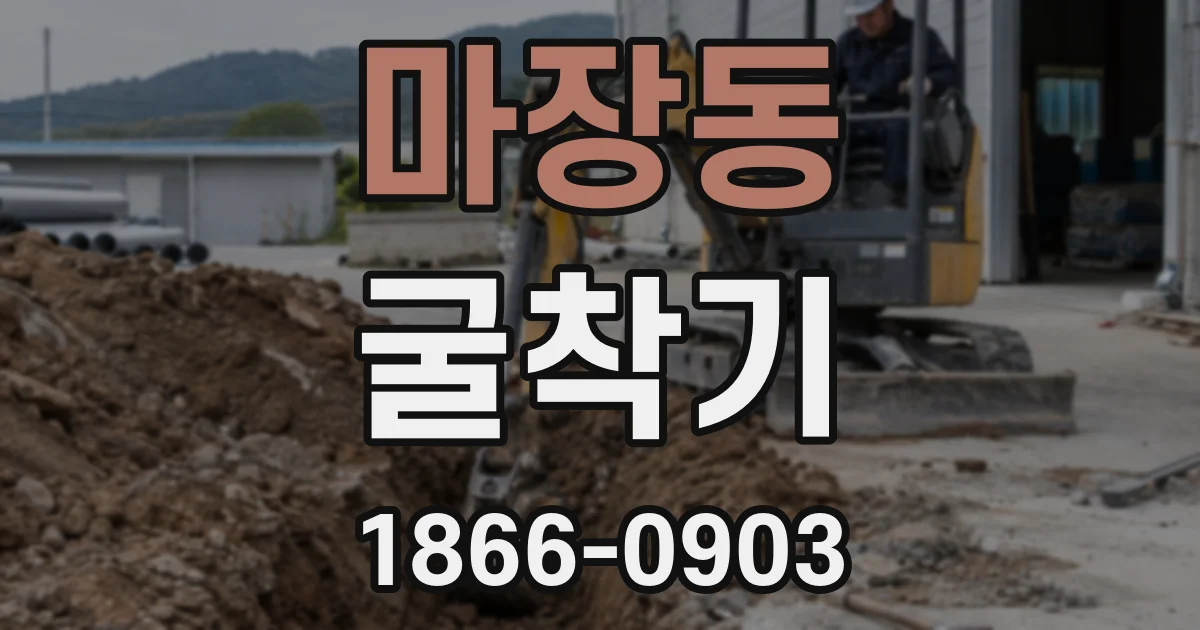 마장동 굴착기