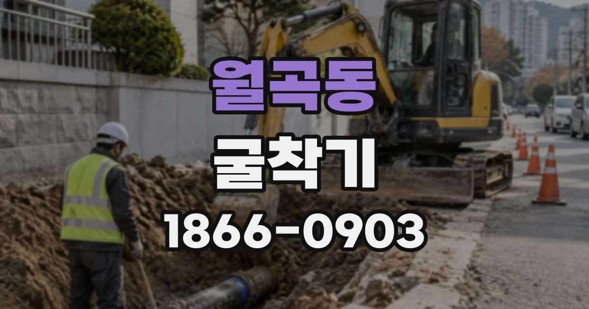 월곡동 굴착기