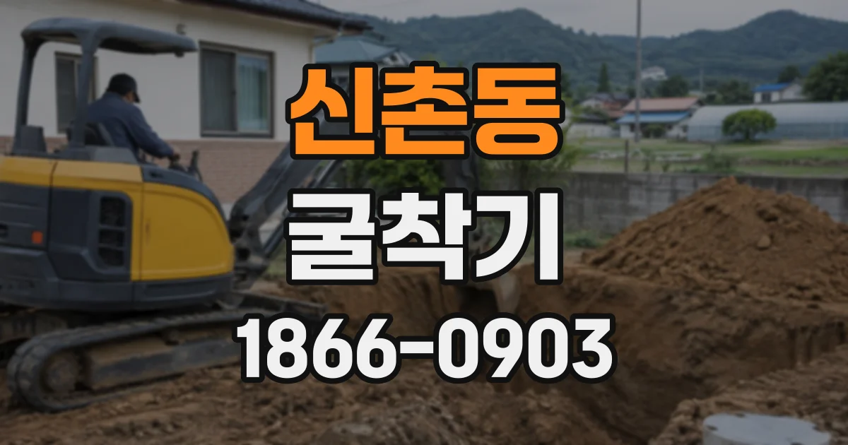 신촌동 굴착기