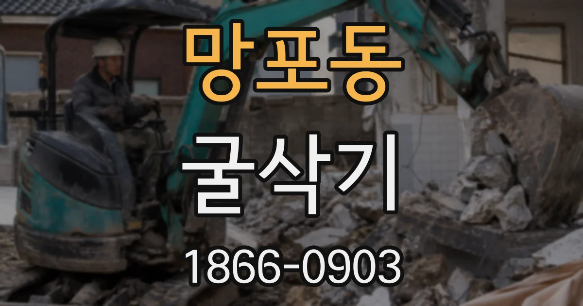 망포동 굴삭기