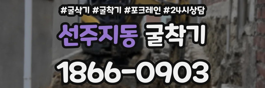 선주지동 굴착기
