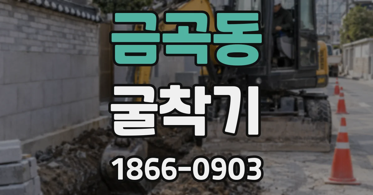 금곡동 굴착기