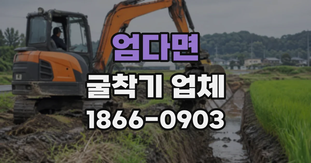 엄다면 굴착기업체