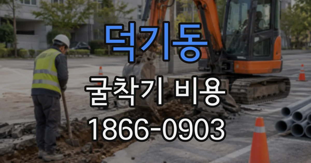 덕기동 굴착기비용 기사 포함 여부, 계약 전에 확인할 항목