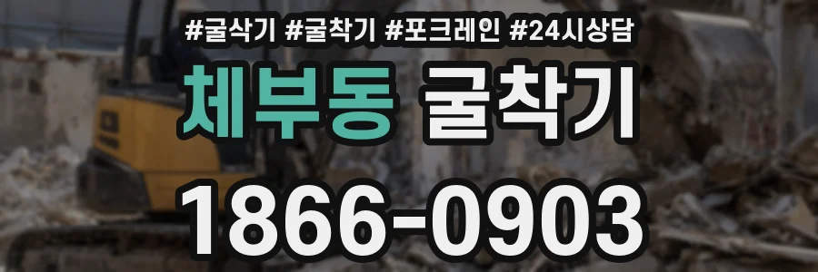 체부동 굴착기