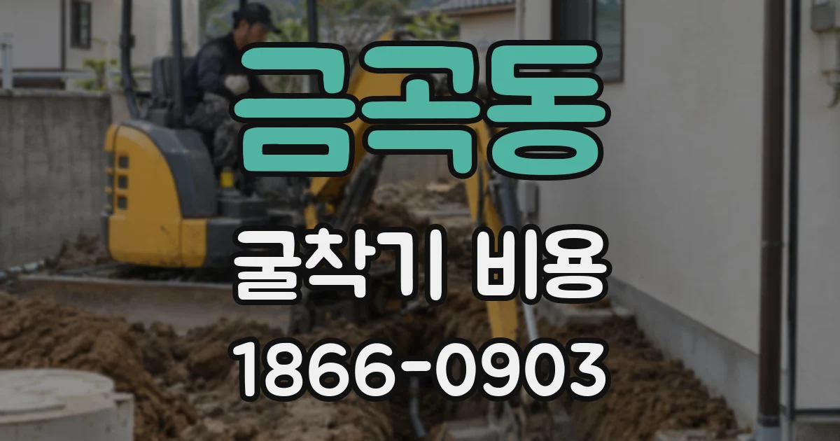 금곡동 굴착기 비용