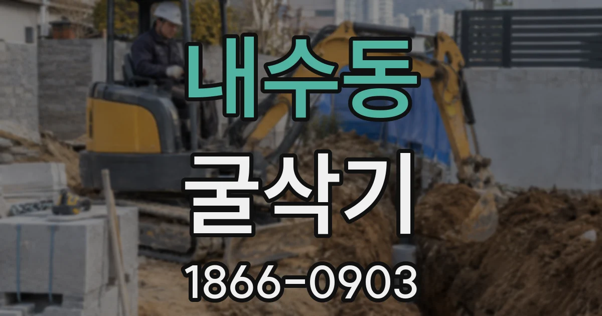 내수동 굴삭기