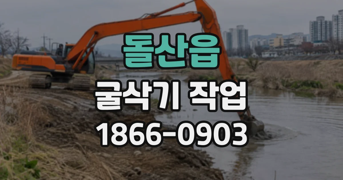 돌산읍 굴삭기작업
