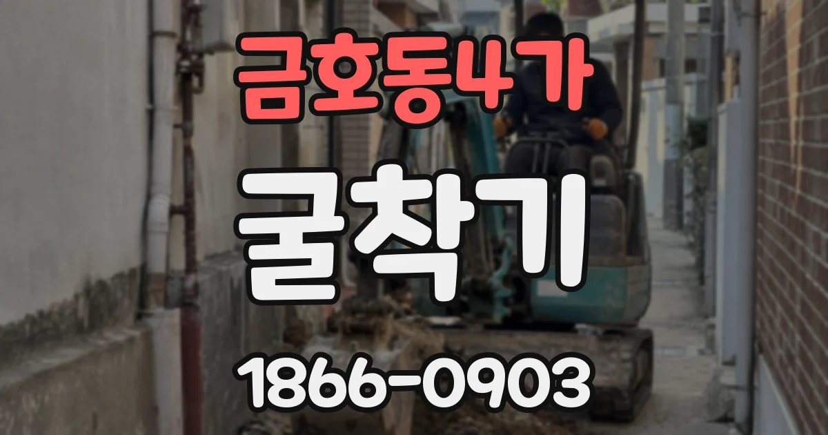 금호동4가 굴착기