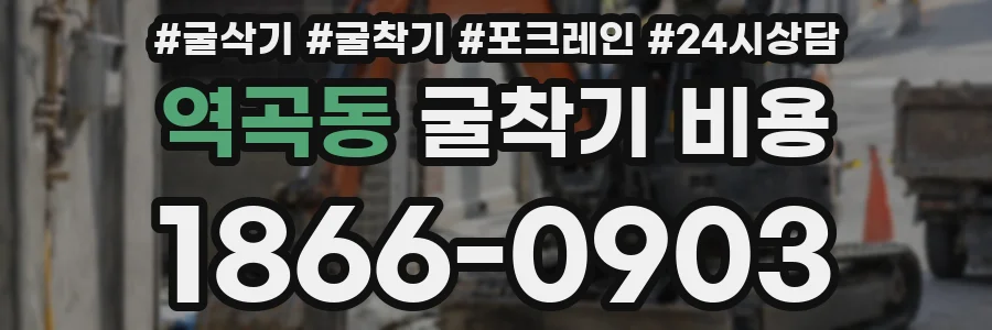역곡동 굴착기 비용
